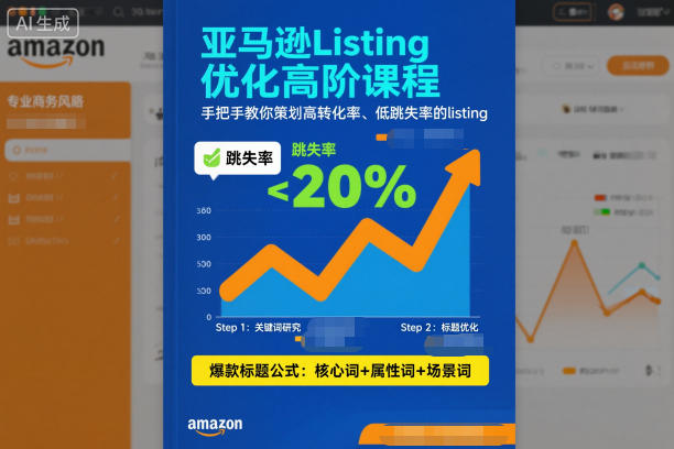 亚马逊Listing优化高阶课程，手把手教你策划高转化率、低跳失率的listing-网创之家