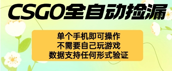 自动挂G捡漏，不用自己挂G不用玩游戏，一个手机即可操作，新手小白轻松月入1W+【揭秘】-网创之家