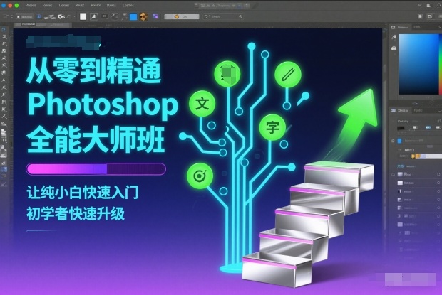 从零到精通Photoshop全能大师班，让纯小白快速入门，初学者快速升级-网创之家