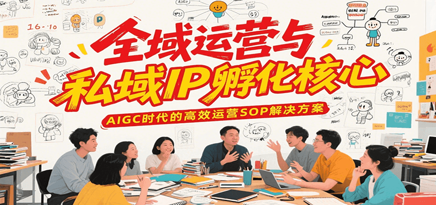全域运营与私域IP孵化核心，AIGC时代的高效运营SOP解决方案-网创之家