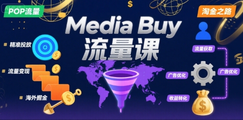 Media Buy之POP流量课，带你开启海外Media Buy淘金之路-网创之家