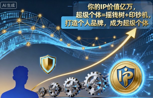 你的IP价值亿万，超级个体=摇钱树+印钞机，打造个人品牌，成为超级个体-网创之家