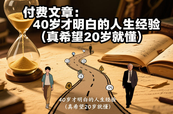 付费文章：40岁才明白的人生经验(真希望20岁就懂)-网创之家