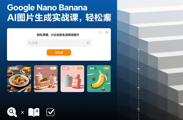 Google Nano Banana AI图片生成实战课，轻松掌握，小白也能生成商用图片-网创之家