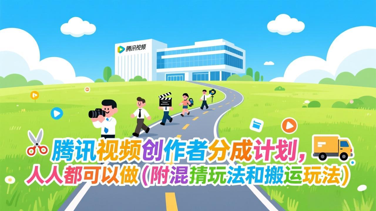 腾讯视频创作者分成计划，人人都可以做(附混剪玩法和搬运玩法-网创之家