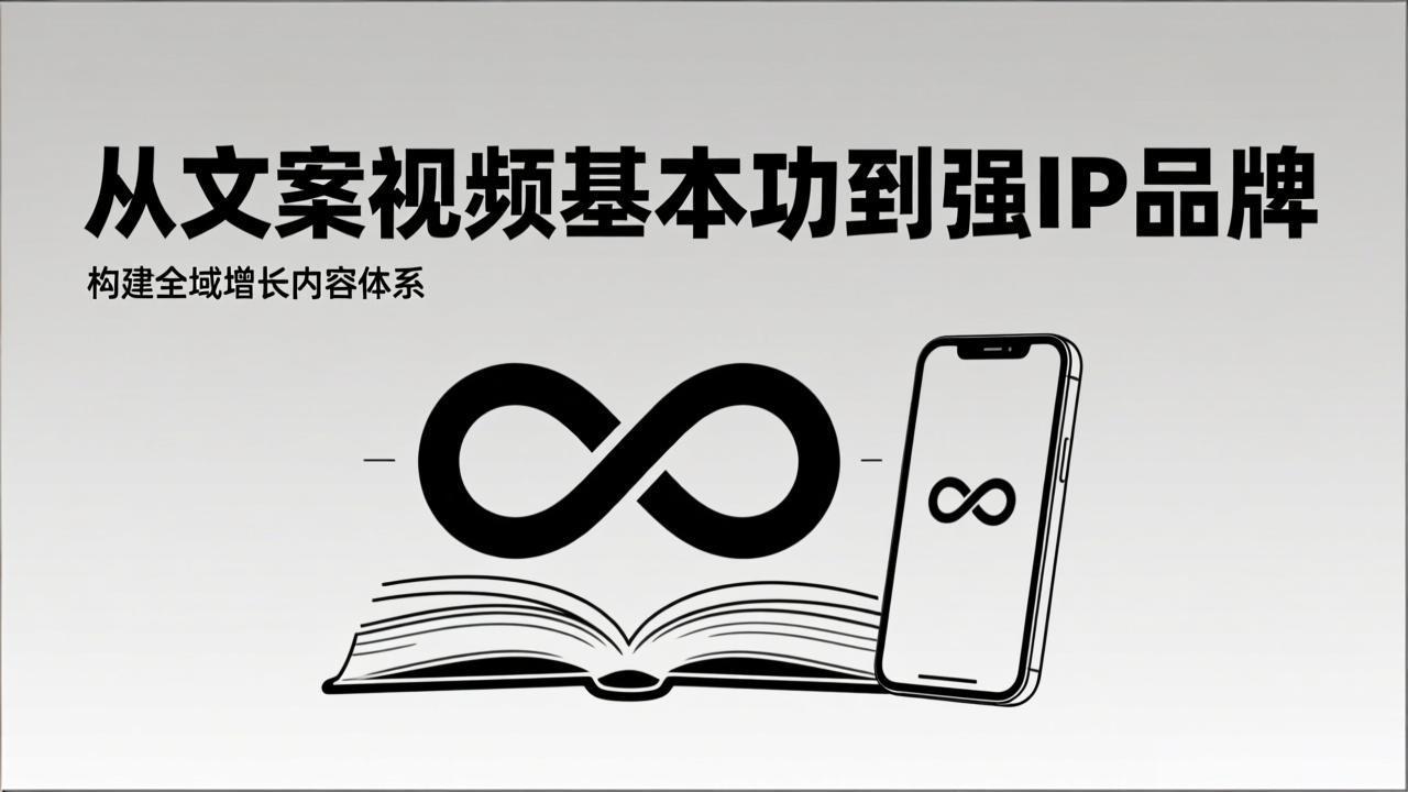 2026内容获客系统课：从文案视频基本功到强IP品牌，构建全域增长内容体系-网创之家