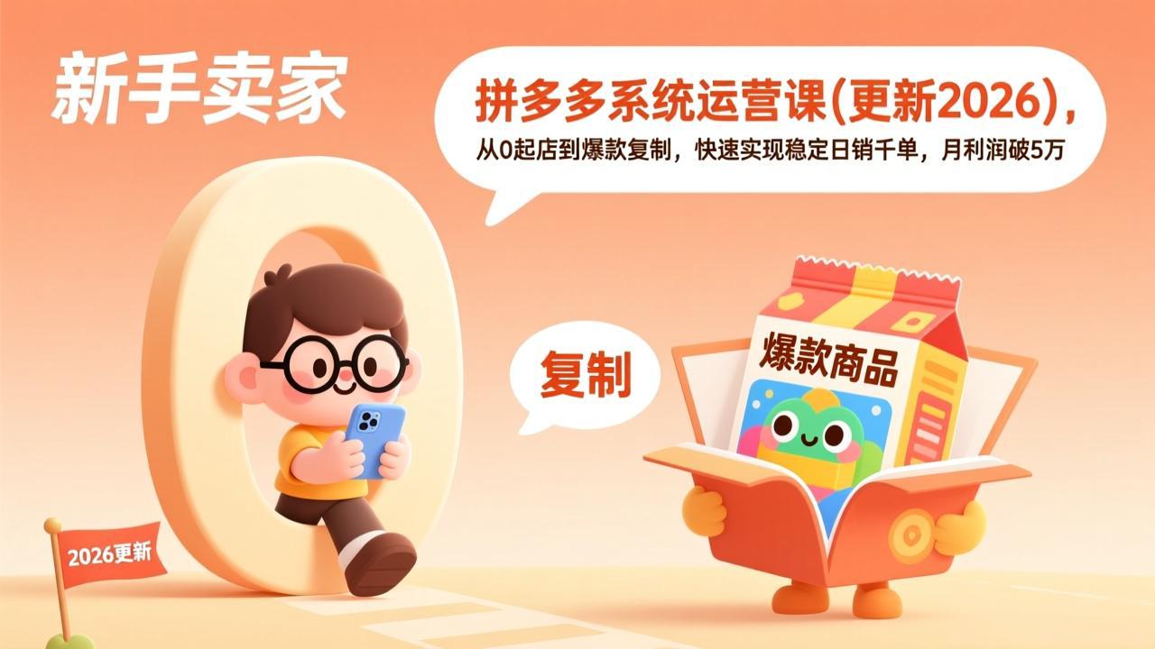 拼多多系统运营课(更新2026-网创之家