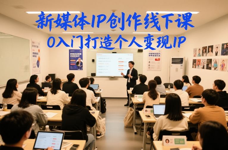 新媒体IP创作线下课，0入门打造个人变现IP-网创之家
