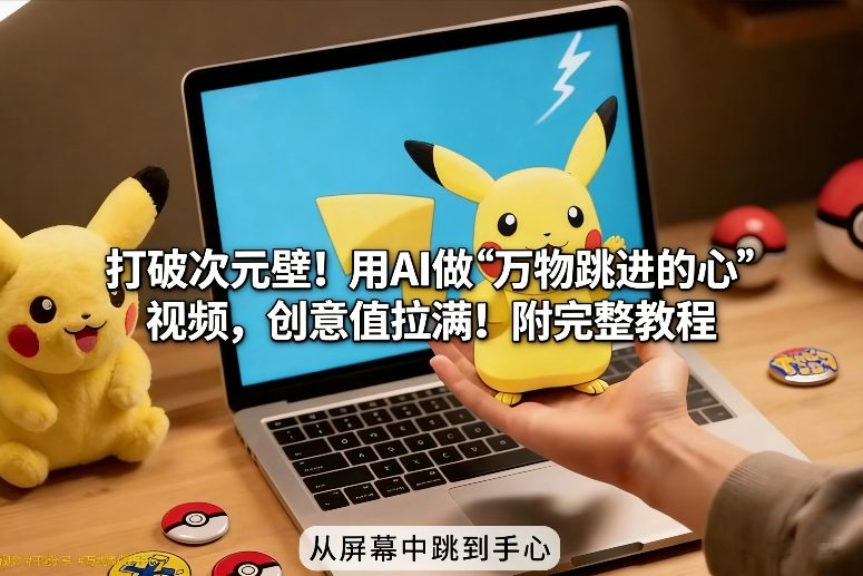 打破次元壁！用AI做【万物跳进手心】视频，创意值拉满！附完整教程-网创之家