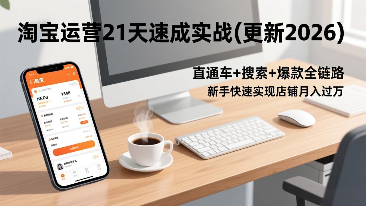 淘宝运营21天速成实战(更新2026-网创之家