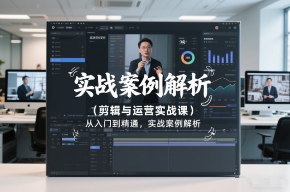 剪辑与运营实战课，从入门到精通，实战案例解析(更新2026)-网创之家