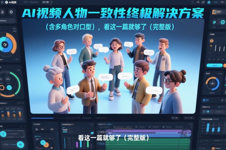 AI视频人物一致性终极解决方案(含多角色对口型)，看这一篇就够了(完整版)-网创之家