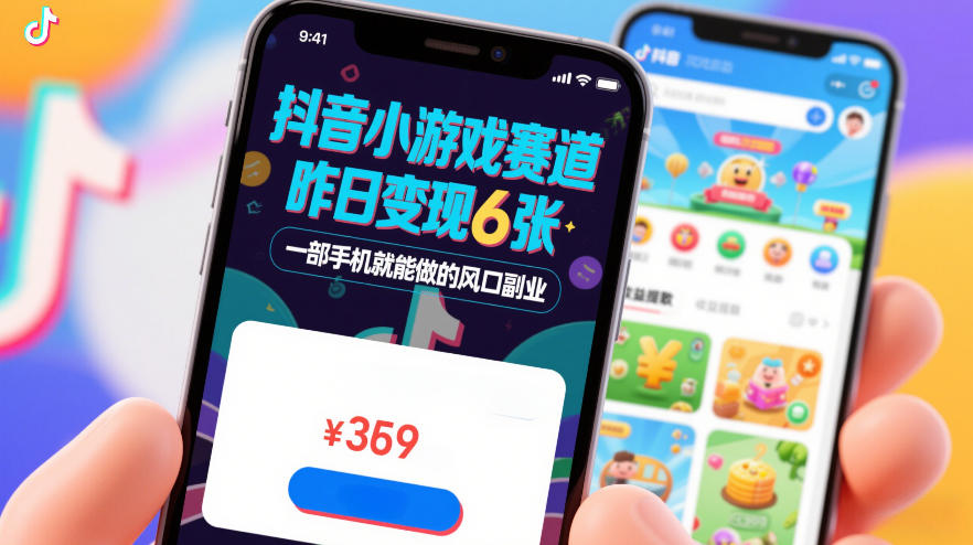 抖音小游戏赛道，昨日变现600+，零基础一部手机就能做的风口副业【揭秘】-网创之家
