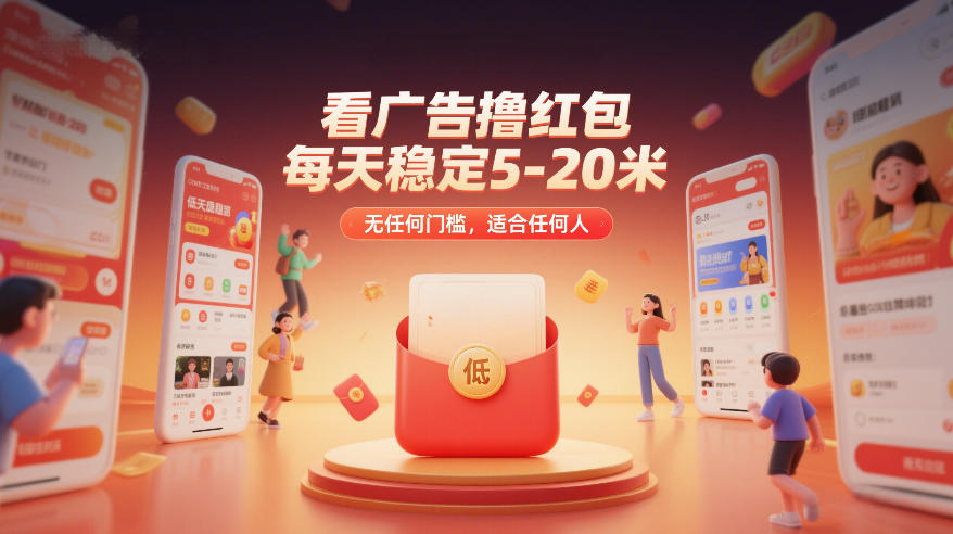 看广告撸红包，每天稳定5-20米，无任何门槛，适合任何人-网创之家