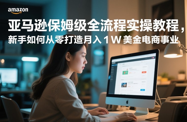 亚马逊保姆级全流程实操教程，新手如何从零打造月入1W美金电商事业-网创之家