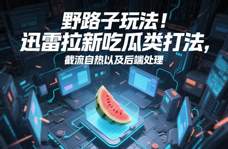 野路子玩法！迅雷拉新吃瓜类打法，截流自热以及后端处理-网创之家