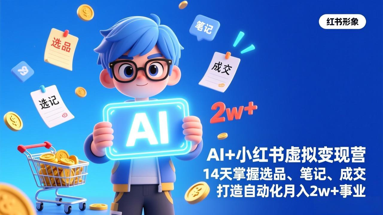 AI+小红书虚拟变现营(完结-网创之家