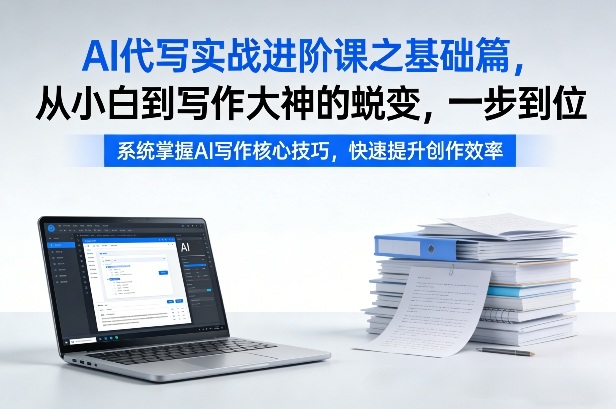 AI代写实战进阶课之基础篇，从小白到写作大神的蜕变，一步到位【揭秘】-网创之家