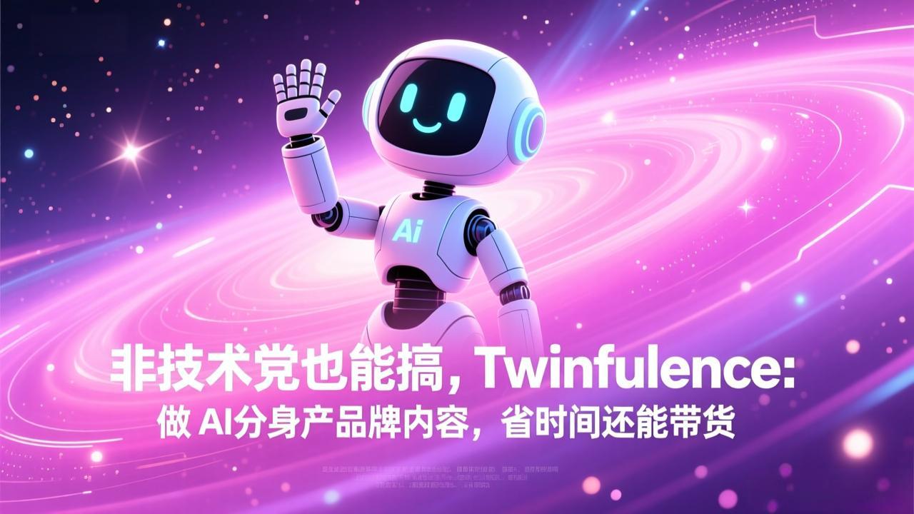 非技术党也能搞!Twinfluence:做 AI 分身产品牌内容,省时间还能带货-网创之家