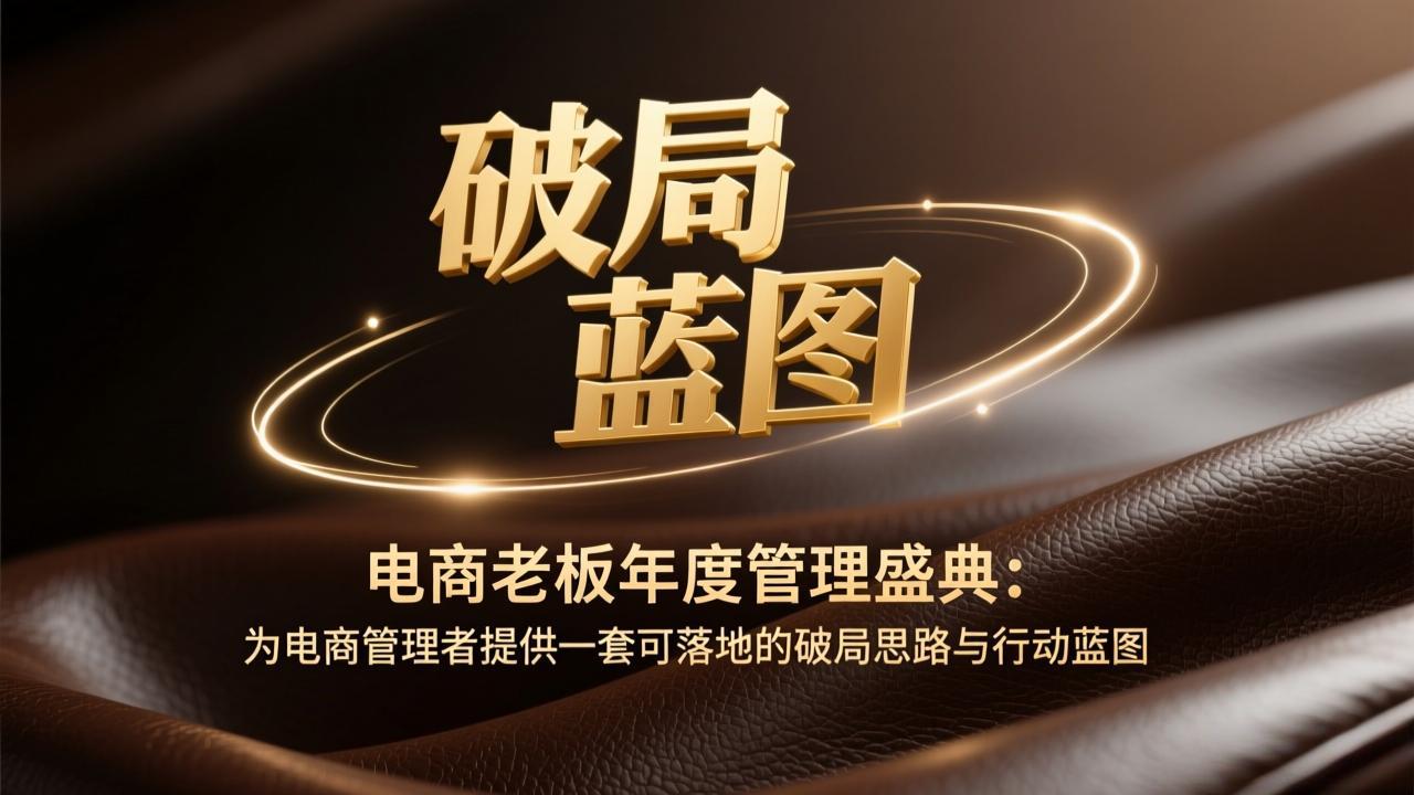电商老板年度管理盛典：为电商管理者提供一套可落地的破局思路与行动蓝图-网创之家