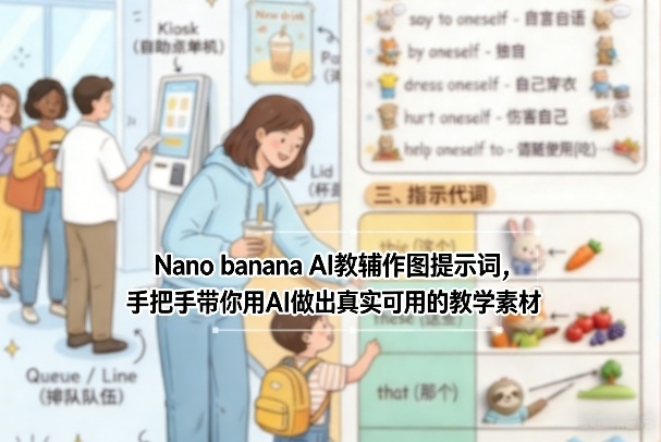 Nano banana AI教辅作图提示词，手把手带你用AI做出真实可用的教学素材-网创之家