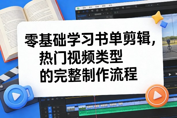 零基础学习书单剪辑，热门视频类型的完整制作流程(更新2026)-网创之家