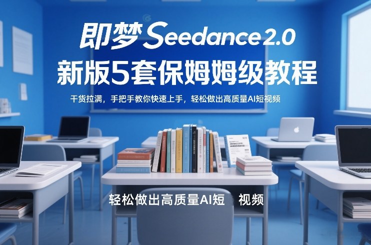 即梦Seedance2.0新版5套保姆级教程，干货拉满，手把手教你快速上手，轻松做出高质量AI短视频-网创之家