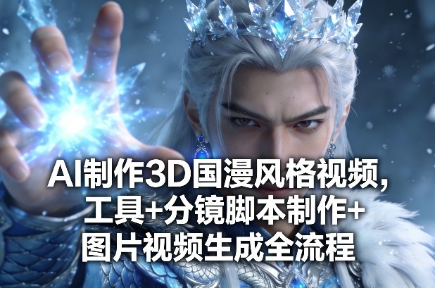 AI制作3D国漫风格视频，工具+分镜脚本制作+图片视频生成全流程-网创之家