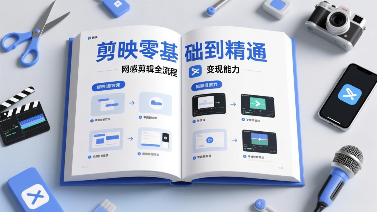 剪映零基础也能快速上手，从入门到精通掌握网感剪辑全流程，掌握能直接变现的剪辑能力-网创之家