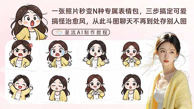 一张照片秒变N种专属表情包，三步搞定可爱搞怪治愈风，从此斗图聊天不再到处存别人图-网创之家