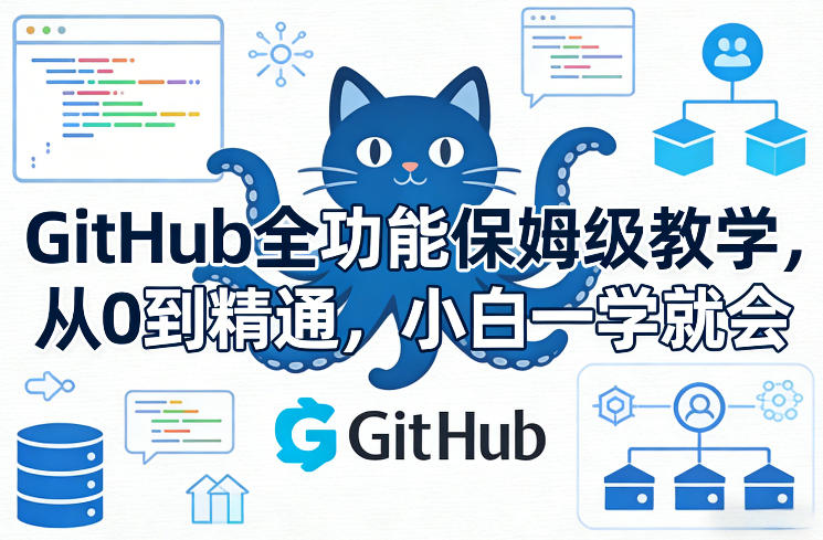 GitHub全功能保姆级教学，从0到精通，小白一学就会-网创之家