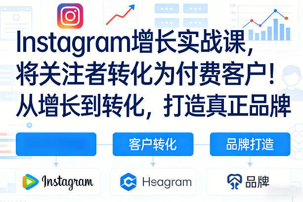 Instagram增长实战课，将关注者转化为付费客户！从增长到转化，打造真正品牌(双语字幕)-网创之家