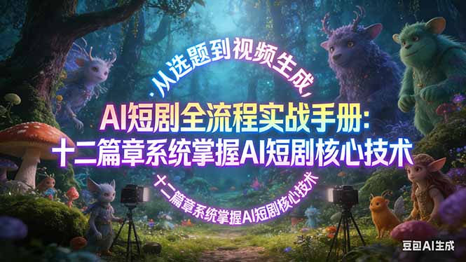 AI 短剧全流程实战手册：从选题到视频生成，十二篇章系统掌握 AI 短剧核心技术-网创之家