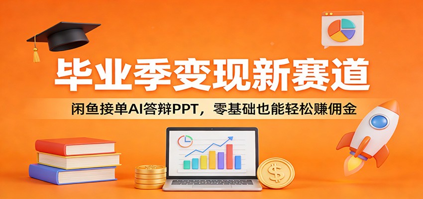 毕业季变现新赛道：闲鱼接单AI答辩PPT，零基础也能轻松赚佣金-网创之家