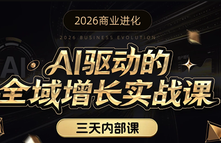 安先生·AI驱动的全域增长实战课(26年3月12-14日)-网创之家