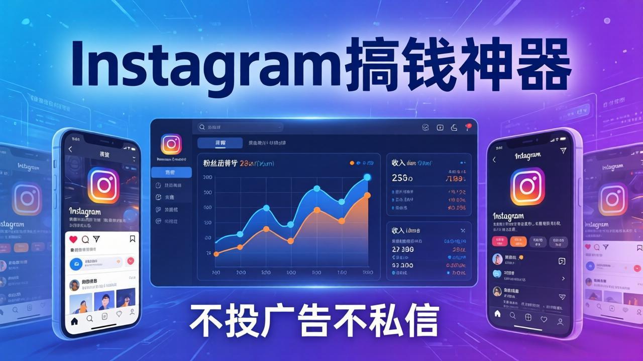Instagram搞钱神器：月涨6万粉+月入5万刀，不投广告不私信，靠算法+低价产品-网创之家