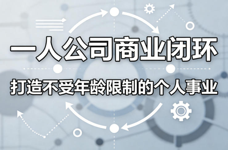 一人公司商业闭环，打造一份不受年龄限制的个人事业-网创之家