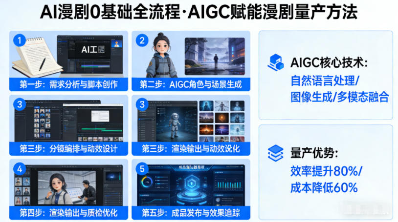AI漫剧0基础全流程，快速掌握AIGC赋能的漫剧量产方法-网创之家