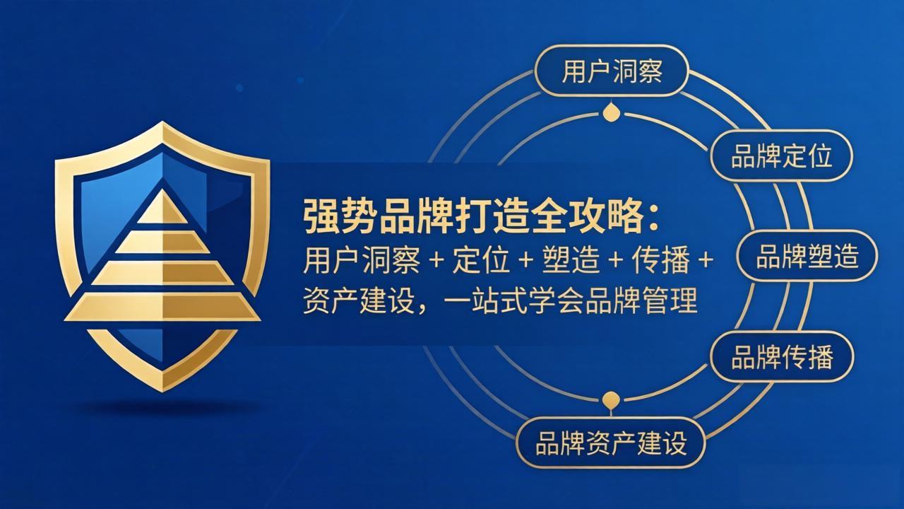 强势品牌打造全攻略：用户洞察 + 定位 + 塑造 + 传播 + 资产建设，一站式学会品牌管理-网创之家