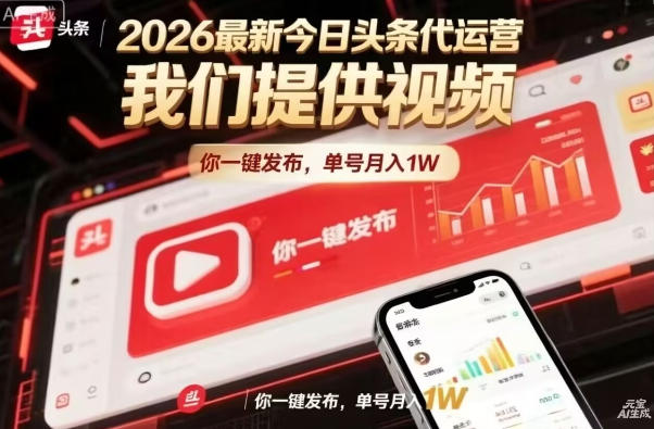 今日头条躺賺模式，你9我1，操作简单，一键发布，单机日入数百，长期合作【揭秘】-网创之家
