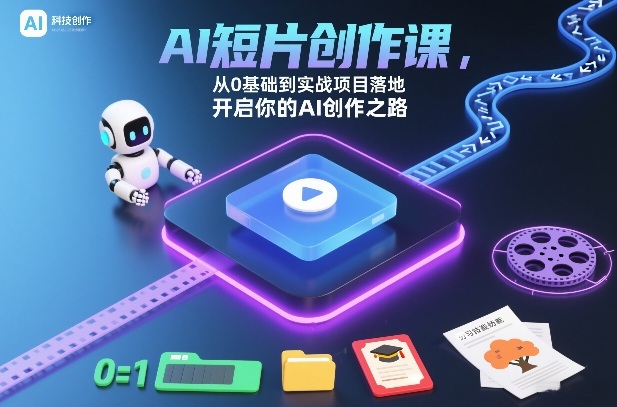 AI短片创作课，从0基础到实战项目落地，开启你的AI创作之路(更新0411)-网创之家