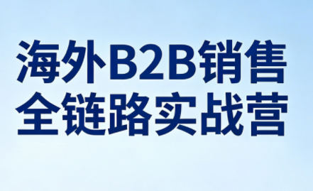 雨哥·海外B2B销售全链路实战营-网创之家