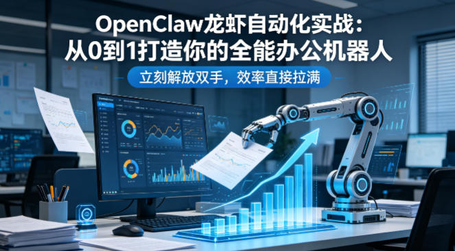 OpenClaw龙虾自动化实战:从0到1打造你的全能办公机器人,立刻解放双手,效率直接拉满-网创之家