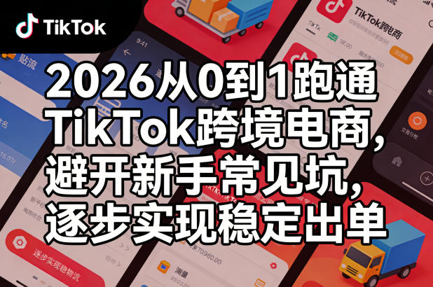 2026从0到1跑通TikTok跨境电商，避开新手常见坑，逐步实现稳定出单(更新0414)-网创之家