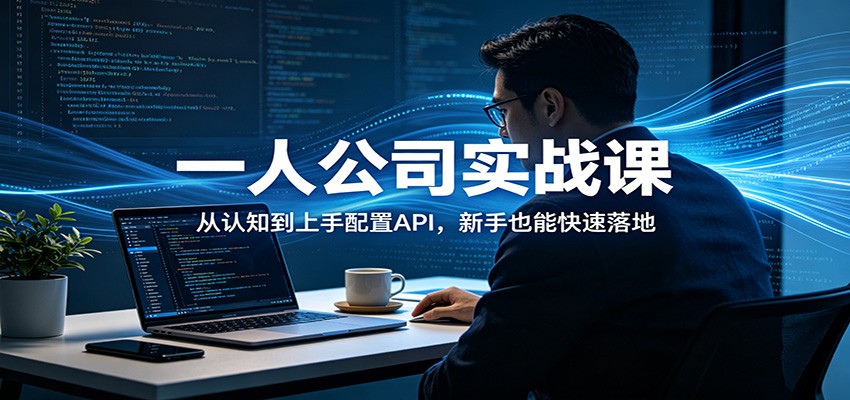 一人公司实战课：从认知到上手配置API，新手也能快速落地-网创之家