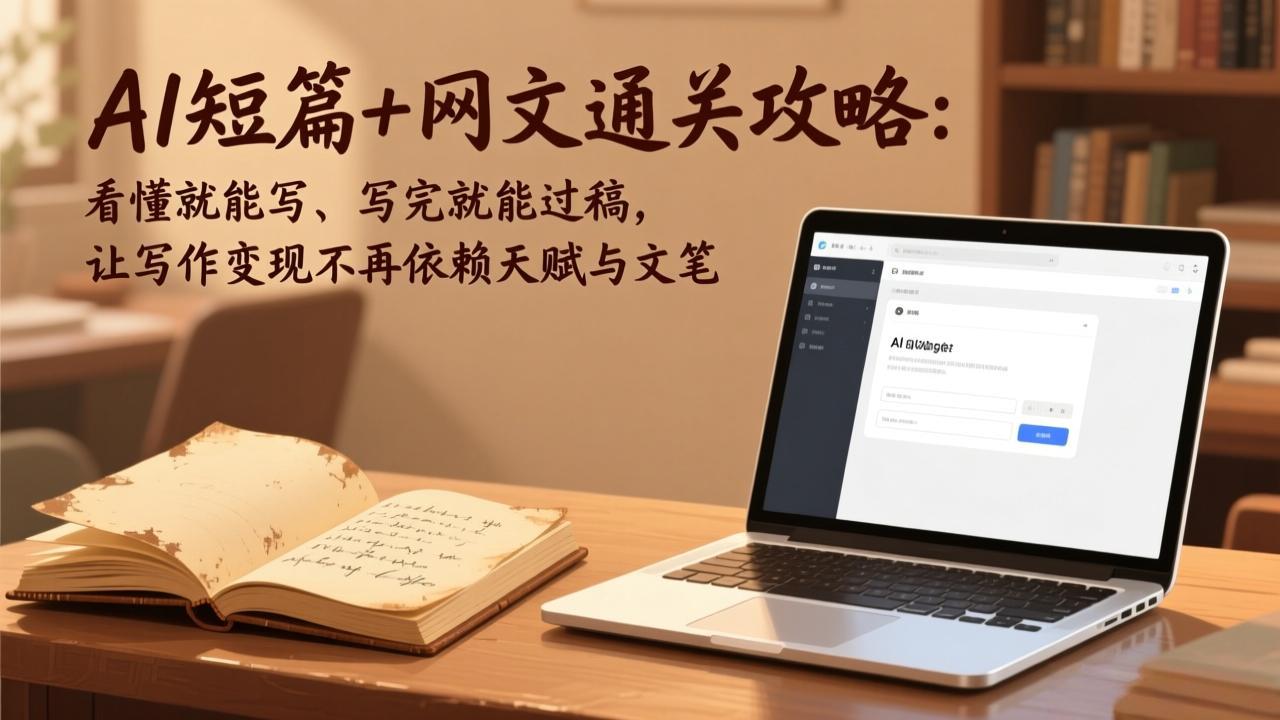 AI短篇+网文通关攻略-更新4月：看懂就能写、写完就能过稿，让写作变现不再依赖天赋与文笔-网创之家