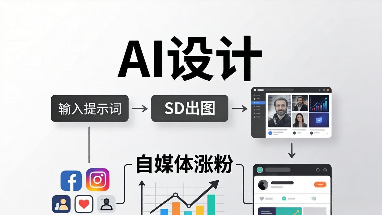 人人都是AI设计师：SD出图+自媒体涨粉一站教学，告别图文素材焦虑，AI设计让你轻松避开内卷-网创之家