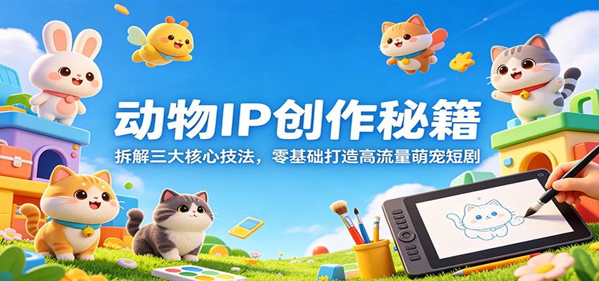 动物IP创作秘籍：拆解三大核心技法，零基础打造高流量萌宠短剧-网创之家