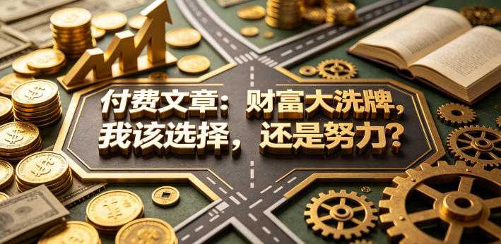 付费文章：财富大洗牌，我该选择，还是努力？-网创之家