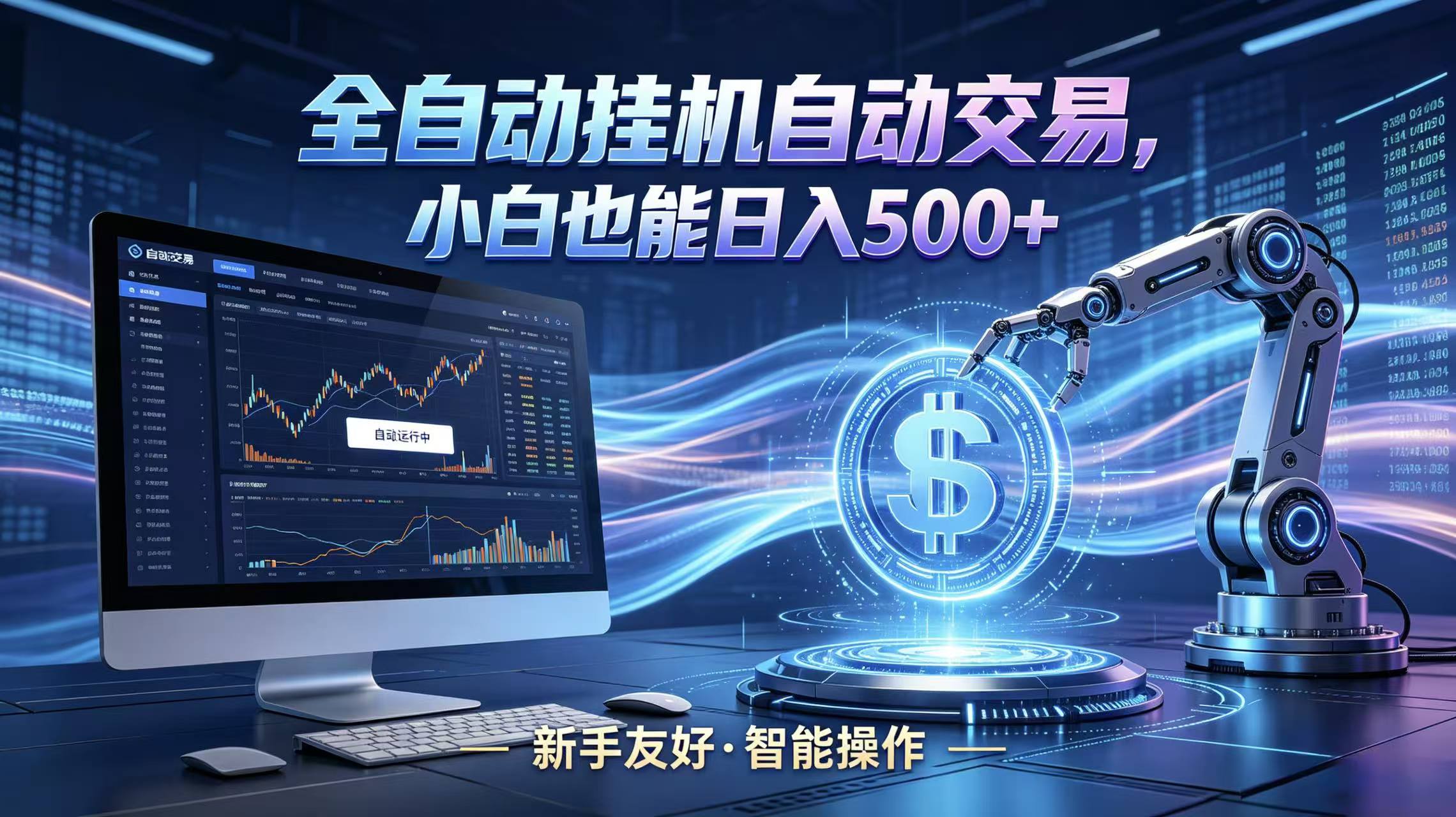 全新智能化交易助手，傻瓜式操作，小白也能快速上手，轻松实现日入500+-网创之家